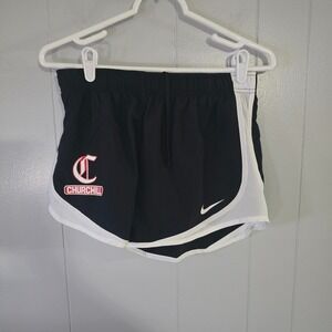 Nike Dri-FIT Tempo Running Shorts Womens Medium Black Churchill Athletic Gym